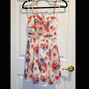 Guess Spaghetti Strap Floral Dress